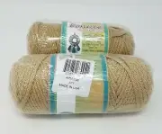 Lot of 2 rolls of Jute 4mm Bonnie Braid Braided Macrame Craft Cord 200yds