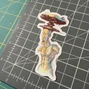 Atomic Vinyl Sticker 3” Artist Johnny Larson Bomb Twisted Mind Comic Fallout 4 3