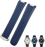 [GUMMMY] 19mm 20mm Curved End Rubber Watchband Fit for Omega Seamaster 300 AT150 Aqua Terra 8900 Speedmaster Silicone Watch Strap Tools