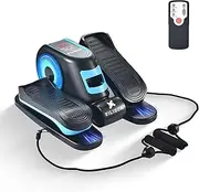 EILISON Under Desk Elliptical Machine, Electric Ellipse Leg Exerciser as Seen on TV with Resistance Band, Quiet Portable Elliptical Machine, Seated Pedal Exerciser with Remote Control