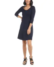Karen Kane Petites Scoop Neck A Line Dress