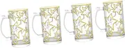 Personalised Beer Mugs Tankards,Beer Mugs,Beer Steins,Juice Milk Glasses Chocolate Couples Shape Highball Beer with Tumblers Cappuccino Tea Beverage Mug Multifunction for Design Gold Cup Breakfast Pla