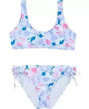 Splendid 260029 Kids Floral Flury Sport Bra and Tunnel Pant Swim Set Size 12