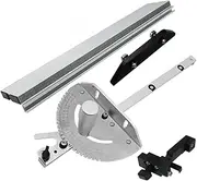 450mm Miter Gauge with track Stop Table Saw/Router Miter Gauge Sawing Assembly Ruler for Table Saw Router Woodworking Tools DIY (Set A)