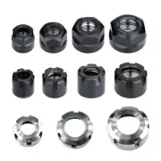 ER8-ER40 ER Collet Chuck Nut A/M/UM Type For CNC Lathe Milling Router Bit Holder