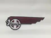 Santa Fe NEW EMBROIDERED COMPANY IRON ON NAME PATCH TAG