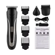 3 In 1 Professional Hair Trimmer Men's Hair Clipper Rechargeable Nose Beard Trimmer Electric Shaver Waterproof Cutting Machine