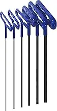 EKLIND 55196 Cushion Grip Hex T-Key allen wrench - 6pc set Metric MM sizes 2-6 (9In shaft)