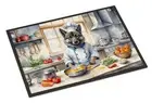NEW Norwegian Elkhound The Chef Doormat Front Door Mat Indoor Outdoor Rugs for