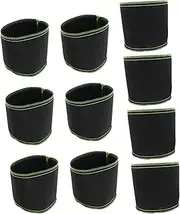TOYANDONA 10pcs Non-Woven Plants Potato Plant Containers Non Woven Seedling Bag Planting Container Bags Garden Planting Bag Planting Felt Bags Carrot Planter Black Non-Woven Fabric