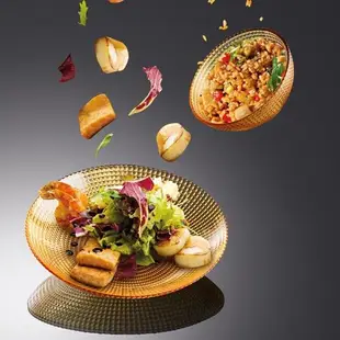 康寧玻璃盤子高級感菜盤魚盤家用2023新款餐盤碟子玻璃餐具套裝