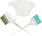 FOMIYES 1Set Hair Coloring Brush and Bowl Reusable Hair Dye Tools with Flexible Bristles for Easy Application for Hair Tinting Highlighting and Bleaching Essential Kit