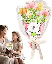 Mothers Day Cards Flowers | Mother's Day Flower Card Making Kits | Interactive Parent-Child Bonding Activity for Home School Classroom