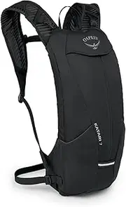 Osprey Katari 7L Men's Biking Backpack with Hydraulics Reservoir, Black
