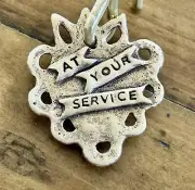 One Of A Kind Bronze Dog Tag / Amulet / Charm *Made For Service Animal*