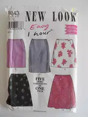 New Look 6843 Misses Skirt Sizes 8-18 sewing pattern