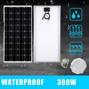 12V 300W Solar Panel Kit Mono Home Caravan Camping Home Battery Charging Power