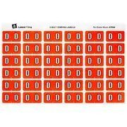 Avery Lateral File Side Tab Label 'D' 180 Pack