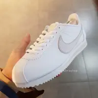 在飛比找蝦皮購物優惠-現貨  Nike 阿甘  白底粉勾