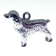 STERLING SILVER COCKER SPANIEL CHARM. 925 SILVER SPRINGER SPANIEL DOG CHARM