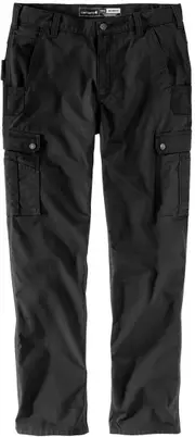 [Carhartt] Relaxed Ripstop Cargo Work Pants, black, Size 40 for Men