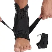 Compression Ankle Brace | Left Right Brace Compression Support for Ankle - Fitness Wear Women Men Breathable Sleeves with Double Straps for Running, Hiking