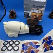 Vintage Avon Cement Mixer Collectible After Shave & Talc Bottles In Box