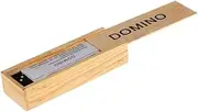 NAMOARLY 2 Sets Black Wooden Domino Blocks Stacking for Educational Play Safe Wooden Building Blocks Storage Box for Imagination and Team Spirit Development