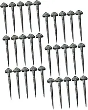 BESPORTBLE Hoof Nails 50pcs Set Iron Horseshoe Nails Horseshoe Fixators Small Horse Equipment Easy to Use