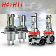 For 2008 2009 2010 Toyota Highlander Front LED Headlight Hi/Lo + Fog Light Bulbs (for: Smart)