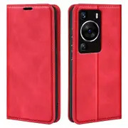 For Huawei P60 PU Leather Flip Wallet Case Skin-touch Stand Cell Phone Cover