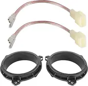 NuIth 6.5 Inch Speaker Adapter Kit with Speaker Wiring Harness Fit for Select Toyota 4Runner/RAV4/Corolla, Scion & More