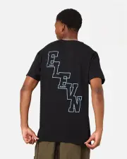 [ELEVN CLOTHING CO] Elevn Clothing Co Downward T-shirt Black - Size S S Black