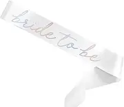 [generic] Shimmering Sash for Bride Bridesmaids Bride Sash Hot Stamping Body Sash Bachelorette Party Shoulder Strap