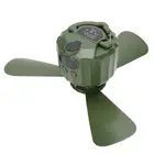 AU Tent Ceiling Fan With Remote Control LED Light Rechargeable Powerful Wind