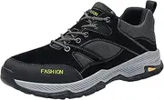 [JiuQing] Men's Hiking Shoes Outdoor Walking Sneakers Lightweight Low Rise for Travel Camping