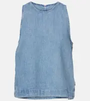 [7 For All Mankind] 7 For All Mankind Kansas denim top AU 14 blue