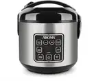 Digital Cool Touch Rice Grain Cooker And Food Steamer Stainless Silver 4 Cup NEW