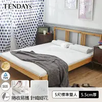 在飛比找蝦皮商城優惠-TENDAYS DS柔眠記憶床墊5尺標準雙人床墊(晨曦白 5
