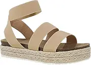 [Yoki] Women's CHIARA-10 Open Toe Platform Espadrille