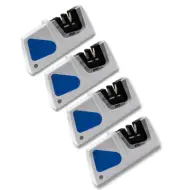 4 PACK AccuSharp Compact Pull-Through Sharpener Crossed Carbide And Ceramic Rods