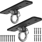 Dolibest Wall Mount Bracket, Ceiling Anchor for Home Suspension Training Kit, Suspension Straps, Gymnastic Rings, Yoga Swing & Hammock, Body Weight Strength Training Systems&Boxing Equipment