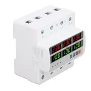 AC220V 380V 100A 3 Phase DIN Rail Protective Device Over Under Voltage