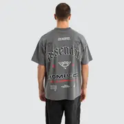 [Nena and Pasadena AFL] Essendon Bombers AFL Stack Tee Pigment Charcoal