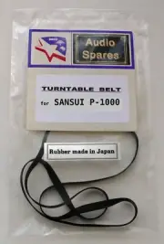 Turntable Belt for SANSUI P-1000 , P1000 Turntable