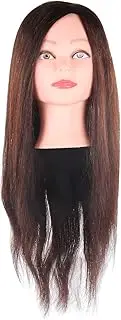 Hairdresser Training Head Practice Mannequin Head Cosmetology Manikin Head with Hair Suitable for Cutting, Weaving, Styling for Beauty School Students Brand New