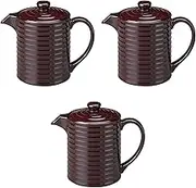 Set of 3 [TA] Yasuragi Juji Shintomo (Large) 26.5 fl oz (750 cc) [7.7 x 4.5 x 6.7 inches (19.6 x 11.6 x 16.9 cm)] | Juitsugi Heat Resistant ABS Resin Heat Resistant Setomonohonpo