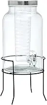 Lemon & Lime 5.5L Glass Beverage Juice/Drink/Water/Tea Diffuser Stand Dispenser