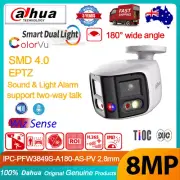 Dahua 2-Way Audio TiOC WizSense SMD4.0 4K 8MP Panoramic PoE IP Camera Alarm AU