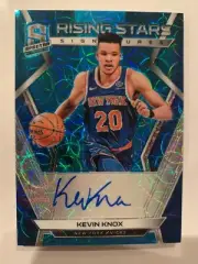 2018-19 NBA Panini Spectra Rising Stars Blue Auto Kevin Knox NY Knicks /60